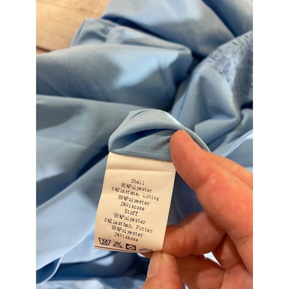 Belle Pogue Women's Blue Rockabilly Retro Fit And Flare Dress - XL - Picture 15 of 15